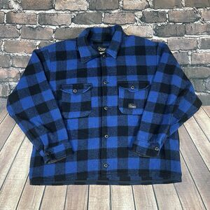 Vintage CODET Buffalo Plaid HEAVY WOOL Hunting Flannel Jacket Men's Size XXL